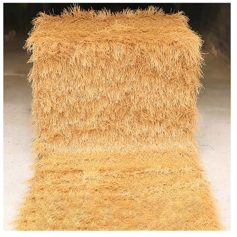 Techo De Paja Artificial, Rollo De Paja De Palma Sintética, Rollo De Paja Mexicana Artificial, Rollos De Paja De Simulación, Falsa Paja Para Terraza Cerca Jardín Sombrillas(0.5x1m(19.7x39.4in))