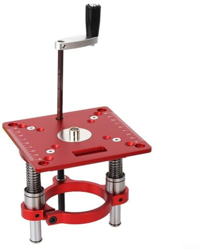 Router Table Insert Plate, Portable Router Table Insert Plate Lift Base, Router Table Insert Plate Lift Base Engraving DIY Tools For 63.5-65mm Diameter Motors(A)