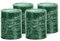 Brandsseller Stumpenkerze 4er Set 7x10 cm Weihnachtskerze Adventskranz Grün