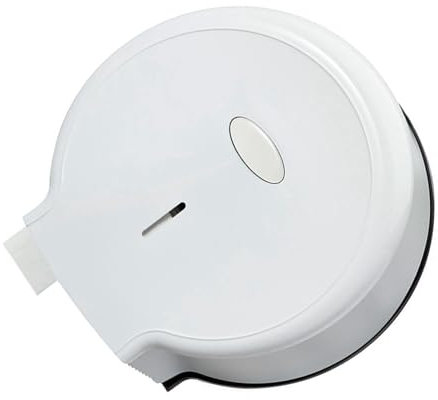 Distributeur de Rouleaux de Papier Toilette Jumbo, Support Mural élégant de Grande capacité pour Salles de Bains (Blanc)