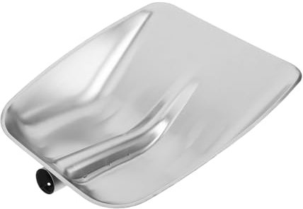 WHAMVOX Schneeschaufelkopf, Winter-schneeräumschaufelkopf, Edelstahl, Geflügelfutterschaufelkopf, Pfanne, Schneeschiebeschaufel, Zubehör