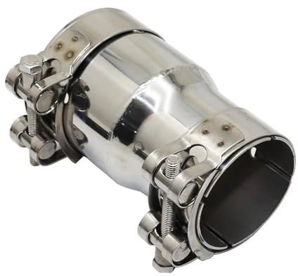 DZSDKHLFJ Tuyau D'Échappement Adaptateur Réducteur Universel Silencieux D'échappement De Voiture, 39 Mm À 54 Mm, Différentes Tailles, Raccord Soudé Pot D'Échappement Voiture(I.D 45MM-51MM)