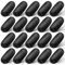 JIYIN 20 Pack Microphone Covers Foam Windscreen Headset Microphone Covers Sponge Microphones Windscreen Pop Filter Replacement Windshield for Headset Microphones