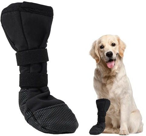 Dog Paws Recovery Shoe,Hundeschuhe zur Erholung,Hundeschuhe Pfotenschutz,Haustierwunden Verhindern Lecken,Atmungsaktiv,Weich,Biss,Nässe Und Infektion,Waschbar Und Wasserdicht Für Postoperative (XL)