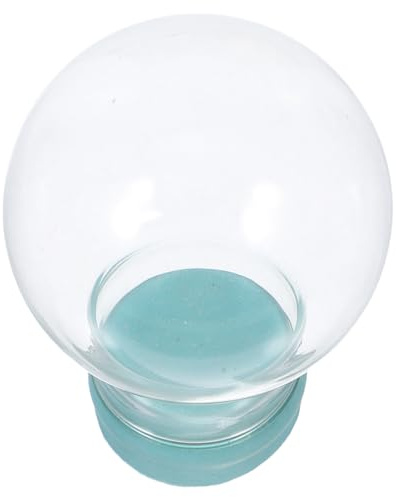 Didiseaon Boule à Neige Verre Vide pour Décoration de Noël DIY Globe Transparent Réutilisable pour Fleur Préservée Affichage Maison Bureau Magasin