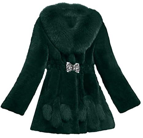 Cappotto di peluche da donna elegante con pelliccia, in finta pelliccia, giacca invernale in pelliccia sintetica, giacca in lana d'agnello, tinta unita, a maniche lunghe, da donna, con collo di