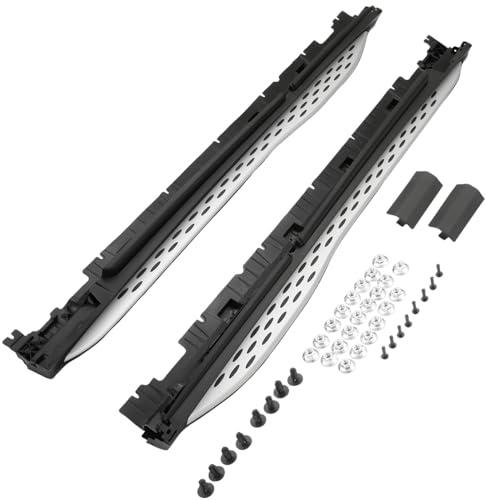Trittbretter Seitenbretter Schweller Kompatibel mit Mercedes GLC W254 X254 C254 2023–, Einstiegsleisten Set aus Aluminium & ABS, Schwarz, rutschfest, Robust, Einfach Montage, Zubehör Links & Rechts