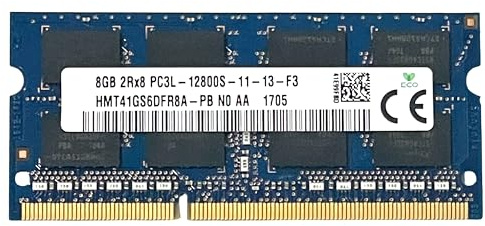 Mémoire RAM DDR3L SODIMM 8 Go 1600 MHz PC3L-12800S 204 broches CL11 1,35 V pour Ordinateur Portable Notebook Laptop 8GB_PC3L_12800S