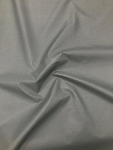EU Fabrics 4oz Waterproof Fabric - 150cm Wide, 100% Polyester, PU Waterproof Treatment - Outdoor Covers Replacement - Ideal for Bags, Pet Bedding, Picnic Cloth - Fabrics Material per Metre (Grey)