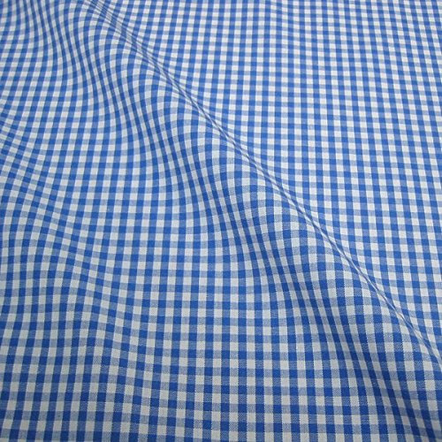 Stoff am Stück Stoff Baumwolle Vichy Karo blau weiß 2,5 mm Swafing Canstein kariert