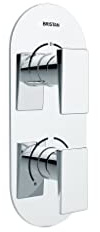 Bristan Sai shcdiv C Sail Einbauleuchte Thermostat Dual Control Dusche Ventil mit Integral Zwei Auslauf Umsteller, chrom