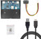 JSER Cabecera de panel frontal USB 3.1 de 19 pines a USB-C y USB 3.0 HUB de 4 puertos, cable de placa base compatible con Bahía de 3.5 pulgadas