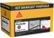 Kit Sikaflex Fixotuile Terre Cuite, Mastic polyuréthane PU spécial tuiles, mastic-colle souple pour la réparation et le collage de tuiles, 24 poches de 400ml + un pistolet d'application