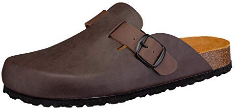 Lico Bioline Clog Chaussons mixtes pour adulte - Marron - marron, 41 EU