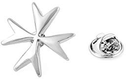 BRERA 67 - broches et pins pour femme en metal en forme de étoile, broche femme vetement, broche homme pins, mini broche bijoux, pince decollete femme