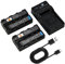 DSTE NP-F550 Lot de 2 batteries et chargeur compatibles avec Sony CCD-SC5 CCD-SC5/E CCD-SC55E CCD-SC55 CCD-SC6 CCD-SC65 CCD-SC7 CCD-SC7/E CCD-SC8/E CCD-SC9