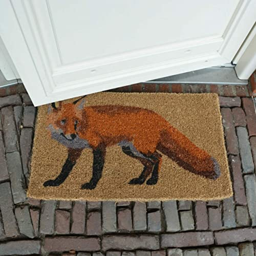 windschief-living Landhaus Türmatte; Kokosmatte, Fussmatte Fuchs Jagd-Deko