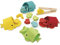 Janod - Sortierspiel Walfisch - Entwicklungsspiel aus Holz - 17-teiliges Set - Lernspielzeug Feinmotorik - FSC-zertifiziert - Farbe auf Wasserbasis - Ab 2 Jahren, J08276