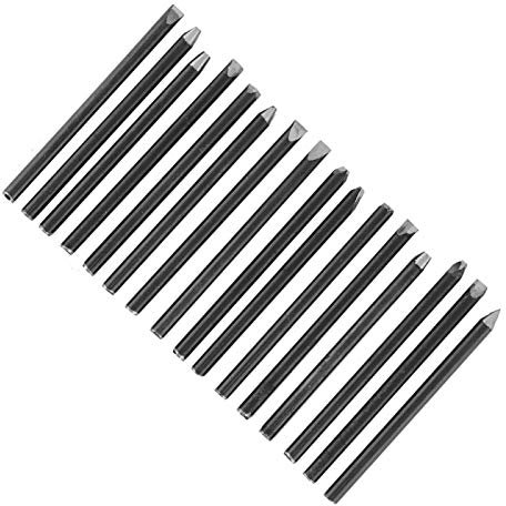 Kit di attrezzatura per scalpello, scalpello in metallo, per gioielli intagliati a mano fai da te Strumenti per oreficeria Strumenti per intaglio(16 bastoncini)