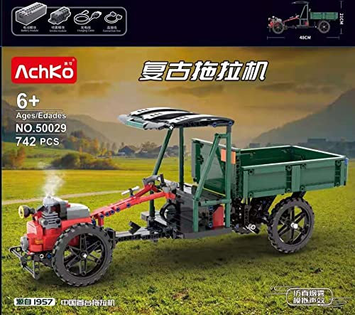 BlueBrixx 50029 Marke Achko – Chinesischer Traktor aus Klemmbausteinen mit 745 Bauelementen. Kompatibel mit Anderen Klemmbausteinen. Lieferung in Originalverpackung.