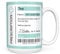 Mug Monster - Prescription for Tea Mug, Personalised Leaving Gift for Colleague - Ceramic Coffee Mug/Cup, Gift for Men or Women, Extra Large and Giant Mug Available, 15oz White Mug