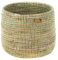 YAADU Cesto portaoggetti intrecciato – cesto per piante, cestino per ripiani, cesto africano, vaso per piante, cesto decorativo, vaso per giocattoli, oggetti diversi, modello Nimba (bianco)