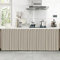 LIVEINU Schrankvorhänge für Küche, Kleiderschrank, Badezimmer, Staubdichter Vorhang für Regale, Wandpaneele, hängende Tür, Japanische Noren Selbstklebend 70x80cm Blassgrau