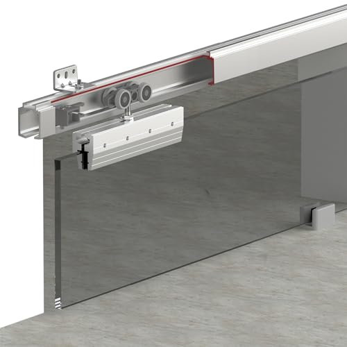 Glass Sliding Door Track System Top Hung 120kg Per Door DecorAndDecor (1.5m Kit for One Door)