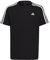 adidas Unisex Kinder Essentials 3-Stripes Cotton Tee, Black/White, 11-12 Years
