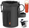 Desing Wish Fahrradflaschenhalter, Becherhalter mit abnehmbaren rutschfesten Riemen, mehrere Installationsmethoden, isoliert für Mountainbike, Rennrad, E-Bike, Roller, 946–1183 ml