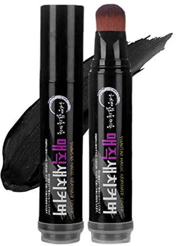 Schwarzes Haar-Stift-Stift - Wasserfester und sanfter Haarwurzel-Concealer | Einfach zu verwendender tragbarer Haarfärbestift für Unisex-Haarfarbe