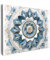 MuchoWow© Leinwände 40x30 cm Wall Decoration Bilder Schlafzimmer Deko Pictures Canvas Painting Wanddekoration Wohnzimmer Mandala - Blau - Weiß - Gold