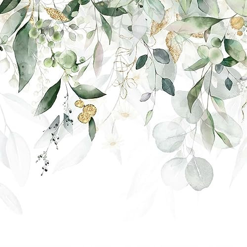 Muralo - 3D Tapete Vliestapete - Fototapete 3d Effekt - Blätter Motiv Tapete für Wohnzimmer Schlafzimmer Wandtapete - abstrakte Fototapete - Br. 520cm x Hö. 318cm