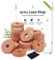 Moth Repellent for Wardrobes 48 Cedar Rings for Clothes, Drawers, Storage Boxes - 100% Natural Cedarwood Moth Repellent, Aromatic Insect Repellent & Moth Killer Cedar Wood Rings - Sandpaper Included