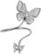 POPETPOP 2pcs Nail Butterfly Ornaments Finger Nail Rings Nail Art Rings Jewelry Fingernails Ring Finger Rings Nail Jewelry Finger Decoration Copper Inlaid Zircon Charm Miss Nail Cap