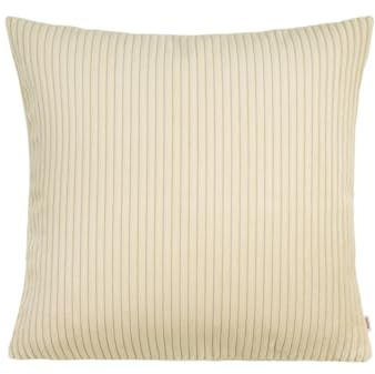 beties HYggelig No.2 Samt Block Cord Kissenhülle ca. 50x50 cm Kissenbezug in Raumausstatter Qualität aus deutschem Unternehmen (Kreide-beige)