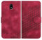 JayModCase Mobile Phone Case for Samsung Galaxy J530/J5 2017, with Card Slot, Stand Function, Magnetic, PU Leather Case, Folio Flip Case Compatible with Galaxy J530 - Rose Red