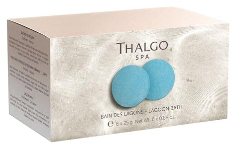 THALGO Spa Îles Pacifique Lagunenbad Kieselsteine 6 Stück - Kreiere ein beruhigendes und entspannendes Badeerlebnis für Körper und Geist