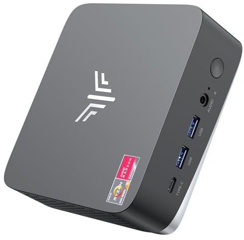 NiPoGi AM16 Mini PC ΑΜD Ryzen 7 5700U(Besser als 5500U/5560U/5675U, 8C/16T, Max. 4,3GHz),Micro PC 16GB Dual Channels+512GB M.2 NVME SSD,WiFi6/BT5.2/Triple Display Desktop PC 4K@60Hz/HDMI+Typ-C