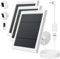 Solar Panel for Ring Camera, 3 Pack 4W Solar Charger Compatible with Ring Spotlight &All-New Stick Up Outdoor Cam Battery, 10ft Long Cable with USB-C to Rings Barrel Plug Adapter (White)