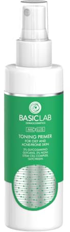 BasicLab - Anti Pickel Toner Gesicht für fettige und empfindliche Haut - Niacinamid, Arginin, Feuchtigkeit, Talgregulierung, Reduktion von Unreinheiten - 150 ml