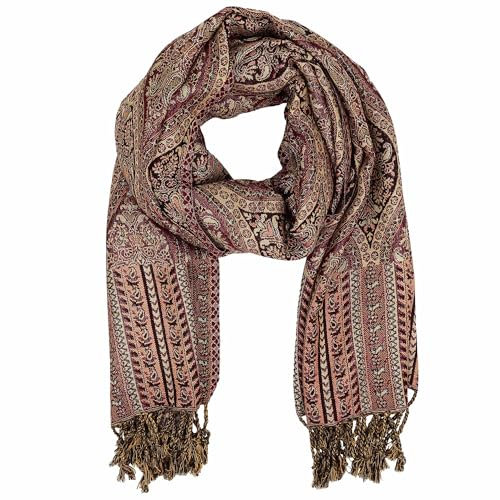 Freak Scene Schal im Pashmina Stil Floral Eyes 210x70cm Modell 08 Ethno Boho Halstuch