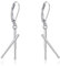 Drumstick Ohrringe 925 Sterling Silber Drumsticks Ohrringe Drummer Gifts Einzigartiger Schmuck für Frauen Männer Musikliebhaber (Silver)