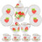 15 Stück Puppenhaus Geschirr,Miniatur Puppenhaus Zubehör, Puppenküche Zubehör,Wichtel Geschirr Set,Mini Teacup Set, Geschenke für Tischdekoration,puppenhaus Weihnachten,Geschenke für Kinder
