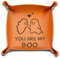 Frvyherz Boo Basket Stuffers for Women Men, Spooky Basket Stuffers for Adults, Halloween Boo Basket, Birthday for Women, Sweetest Day Valentines Day Gifts for Girlfriend Boyfriend, Leather Tray