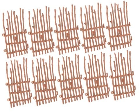 ibasenice 1set Miniature Farm Fences Recinzione Realistica Per Paesaggi Accessorio Decorativo Per Giardino Delle Miniature e Terrari Per Progetti e Modellismo