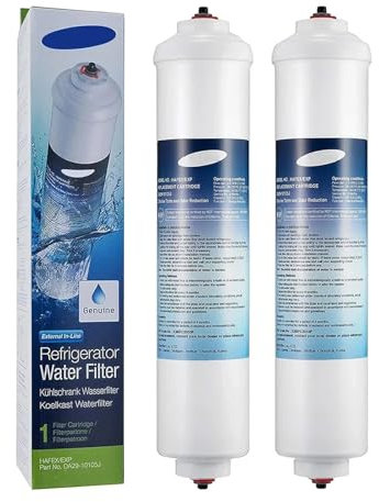 GFJNDFZH Filtro for L'acqua del Frigorifero, Compatibile con Samsung DA29-10105J, HAFEX/Exp WSF-100 Aqua-Pure Plus, Compatibile con LG, 5231JA2010B GE GXRTQR(2pcs)