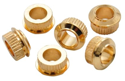 Göldo Mechanik Adapterhülsen 6er Set 6,5-10mm, Gold - Gitarren Ersatzteil