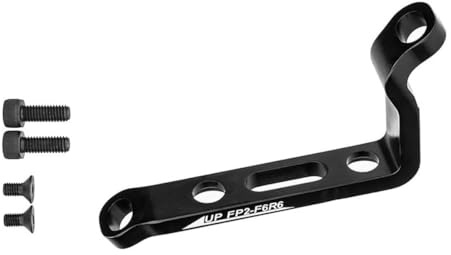 Alide Aluminum Disc Brake Adapter Replacement Post to Flat Mount Caliper Universal 160mm Discs 34/74mm Hole Spacing Black​