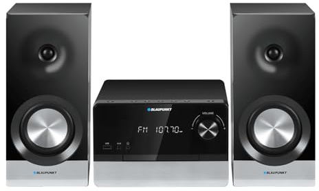 Blaupunkt MS40.2BT Mikro-Stereoanlage 100 W RMS – Bluetooth, HDMI ARC, Optisch, USB, MP3-CD, FM-Radio RDS, Equalizer, LED-Anzeige, Fernbedienung – Kraftvoller Sound für TV und Musik